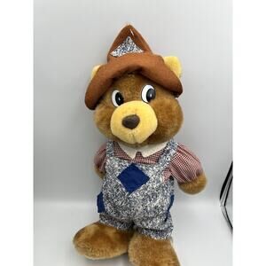 Rare 1995 Uni-Rainbow Concepts Dancing Paw Pals Ho Down Dancing Bear Untested